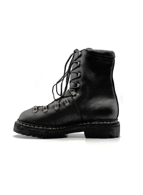 【现货】Guidi 20 Hiking 秋冬款黑色牛皮系带登山靴 休闲皮靴
