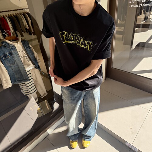 弗洛里安涂鸦松弛感T恤男女同款