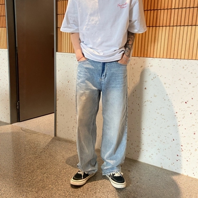 夏日月光小直筒牛仔裤百搭不挑身