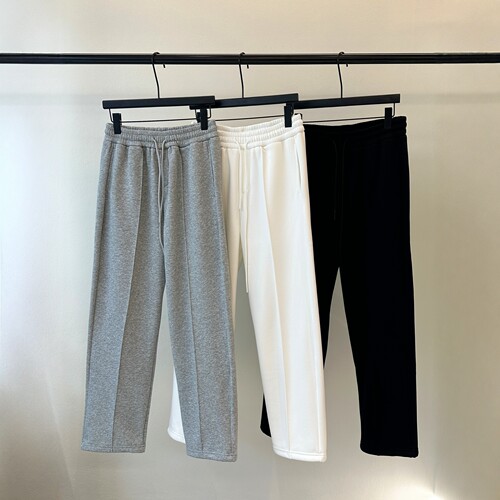 韩国春夏薄款垂感宽松小直筒卫裤