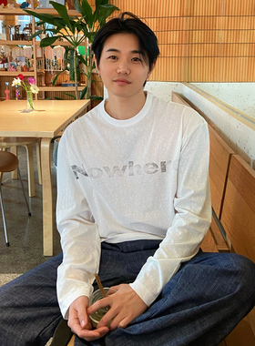 INTENSE NW字母轻薄防晒长袖宽松慵懒松弛感T恤透气凉快上衣男士