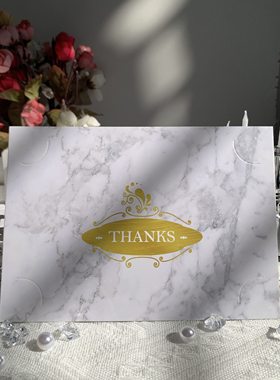 新品单卡公司婚礼通用即日派相4R相套照片封套thank you咭感谢卡