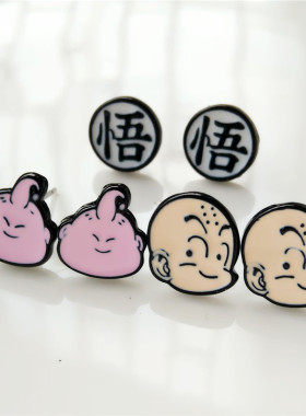 日本时尚风合金小耳钉