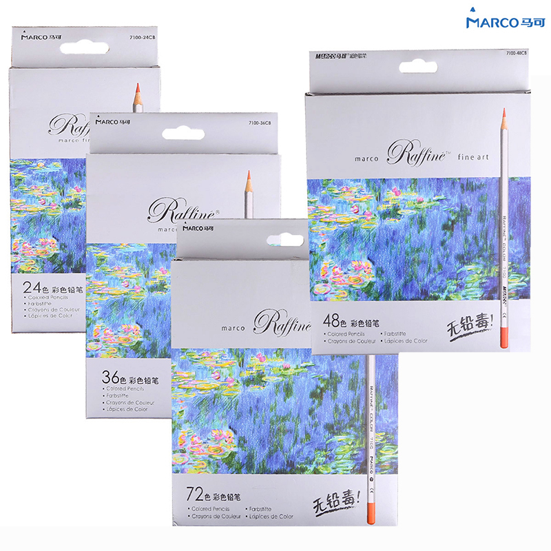 马可7100彩色铅笔2436油性彩铅