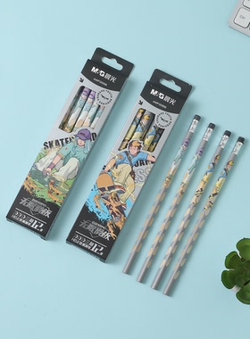 晨光小学生AWP30998 30999急速梦想正姿三角HB/2B橡皮洞洞铅笔