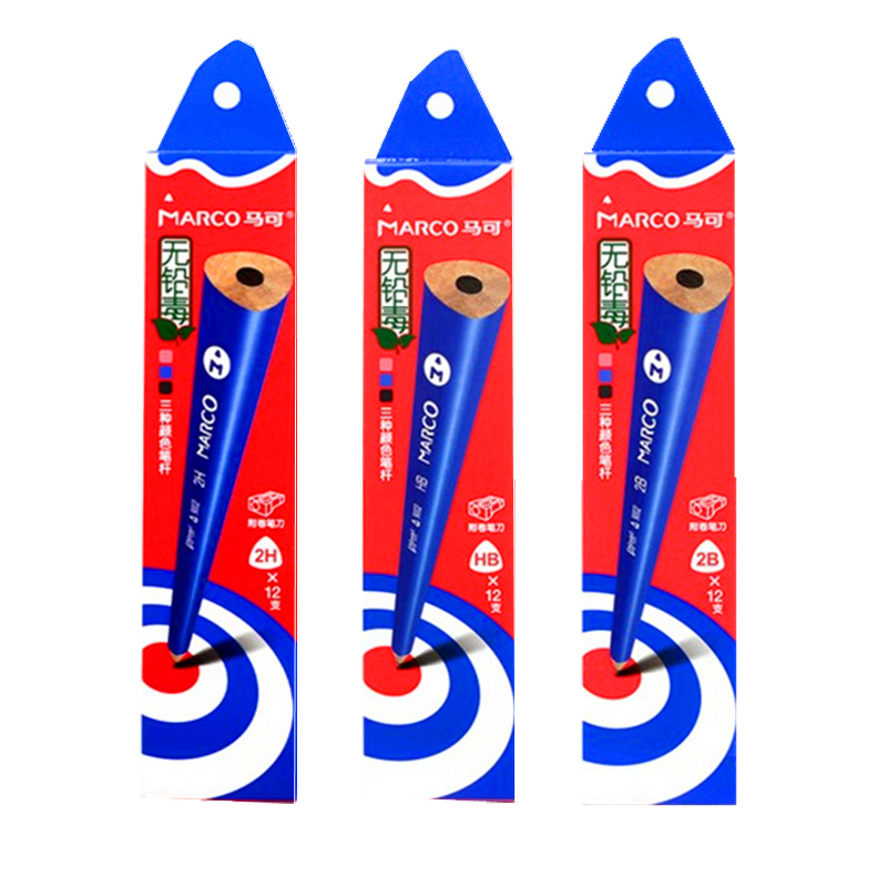 马可学生儿童绘图素描练字三角杆