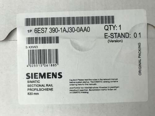 西门子6ES7390-1AE80-0AA0 DIN安装导轨6ES7390-1AF30/1AJ30/OAAO