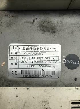 ￥欧瑞变频器F1000-G0055T3B 三相380V 5.5KW 测试好 询价