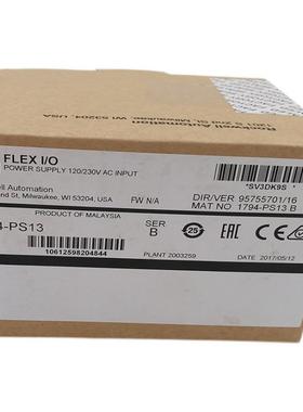 ！1794-PS13 原装美国AB罗克韦尔PLC模块包邮FlexLogix系列询价