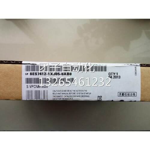6ES7412-1XJ05-0AB0 西门子原装正品 CPU模块6ES7412-1XJ05-0AB0