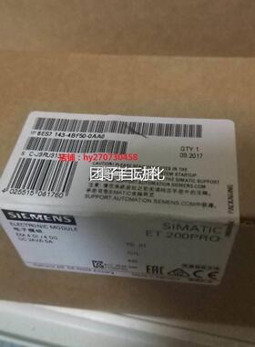 6ES7 143-4BFE5O-OAAAO T200RO电子模块P 1P 6ES7143-4BF50-0A0询