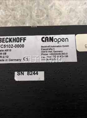 BEDTBKHFFF倍福控C制板C5102-0O000 原装现货询价