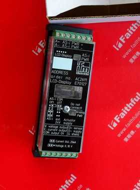 @IFM AC2611 易福门全新AS-i从站模块 AnalogModule 1A0 ST询价