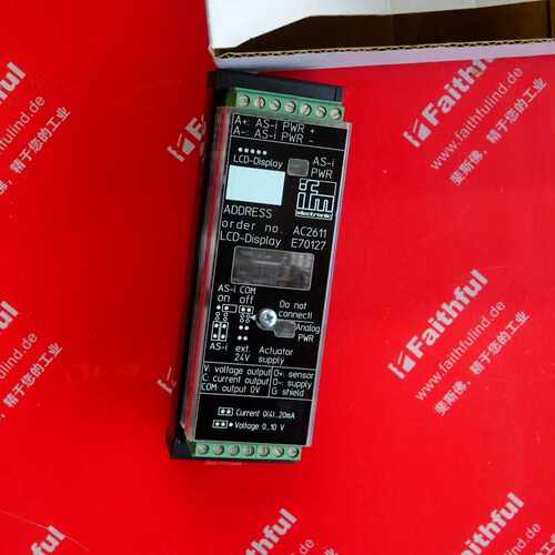 @IFM AC2611 易福门全新AS-i从站模块 AnalogModule 1A0 ST询价