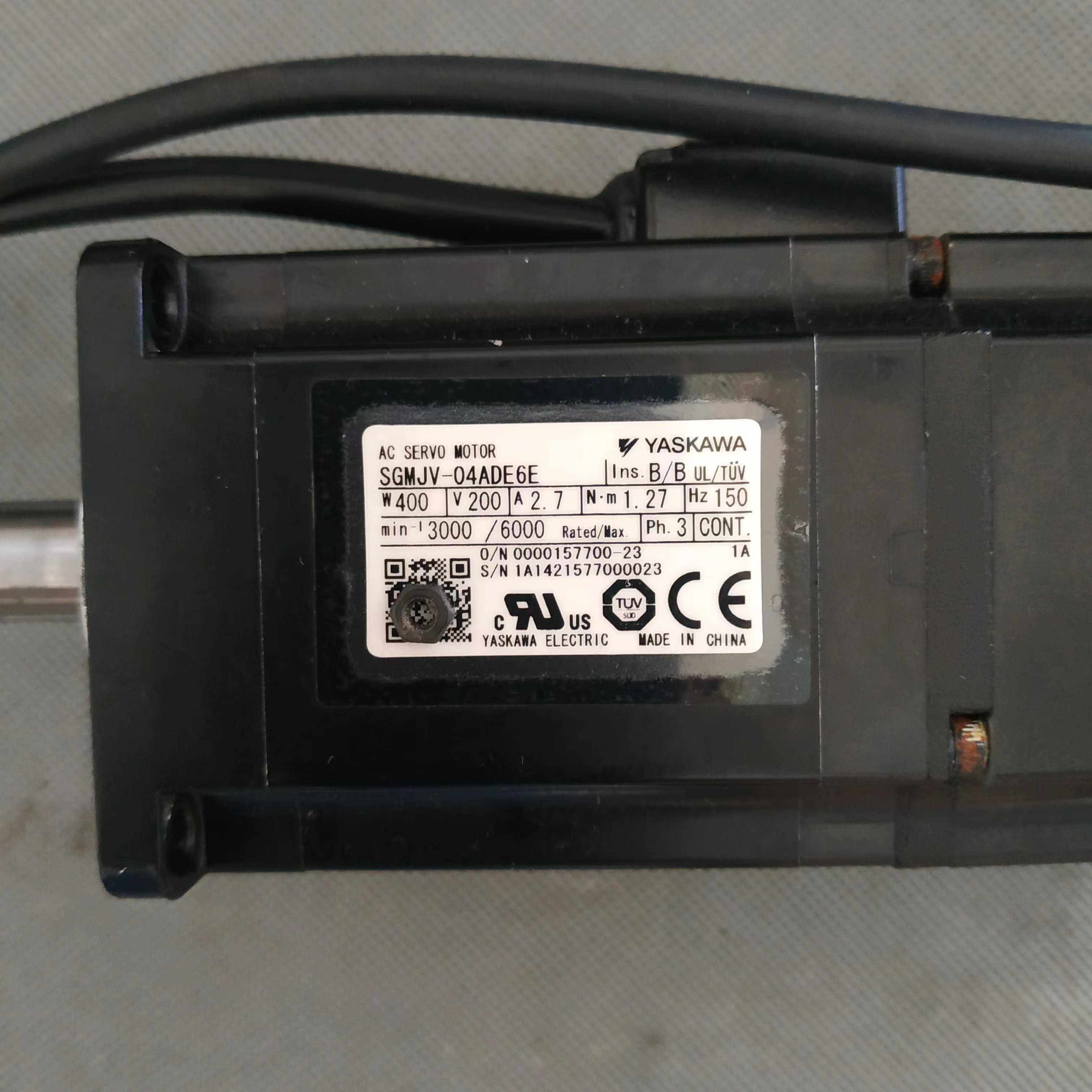 拆机5系400瓦安川伺服电机套装SGDV-2R8A01A002000/SGMJV-04ADE6E