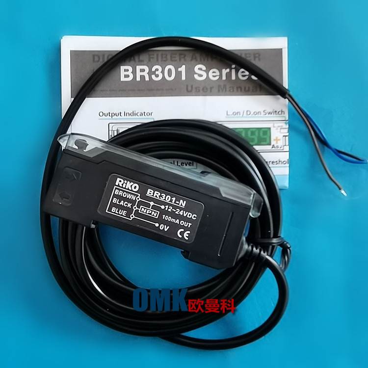 销售RIKO力科光纤放大器BR301-N BR301-P光电输出传感器NPN信号询