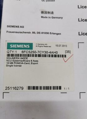 西门子6ES7953-8LL31-0AA0MMC卡2MB 6ES7 953-8LL31-0AA0原装现货