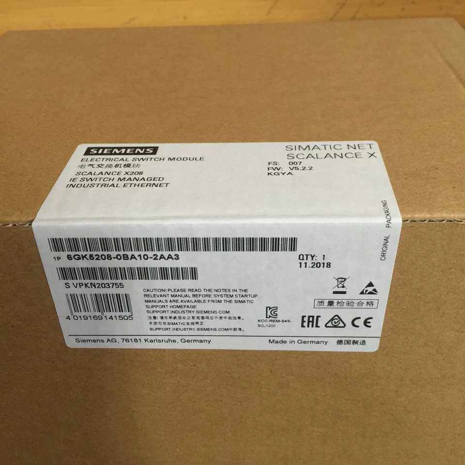 原装全新6GK5 208-0BA10-2AA3西门子6GK5208-0BA10-2AA3询价