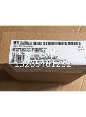 6ES7322-1BL00-0AA0西门子S7-300PLCSM3226ES7322-1BLOO-OAAO询价