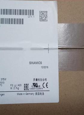 ！SINAMICS西门子电源电抗器380-480V 3AC 6SL3203-0CE21-8AA0询