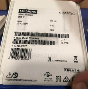原装进口 西门子S7-300存储卡 MMC卡 128KB 6ES7953-8LG31-0AA0询