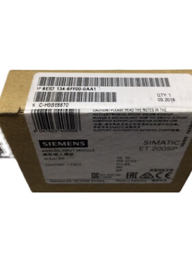 原装6ES7134-6GF00-0AA1 模拟输入模块6ES7 134 6ES71346GF000AA1