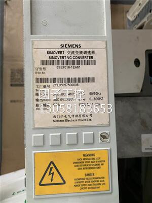 ￥原装拆机西门子6SE7016-1EA61交流变频调速器测试包好质量保 询
