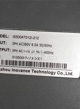 ￥IS500AT021I-212伺服驱动器 5.5KW 询价