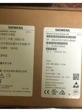 西门子S120变频器7.5kW控制单元CU310-26SL3210-1SE21-8AA0询价