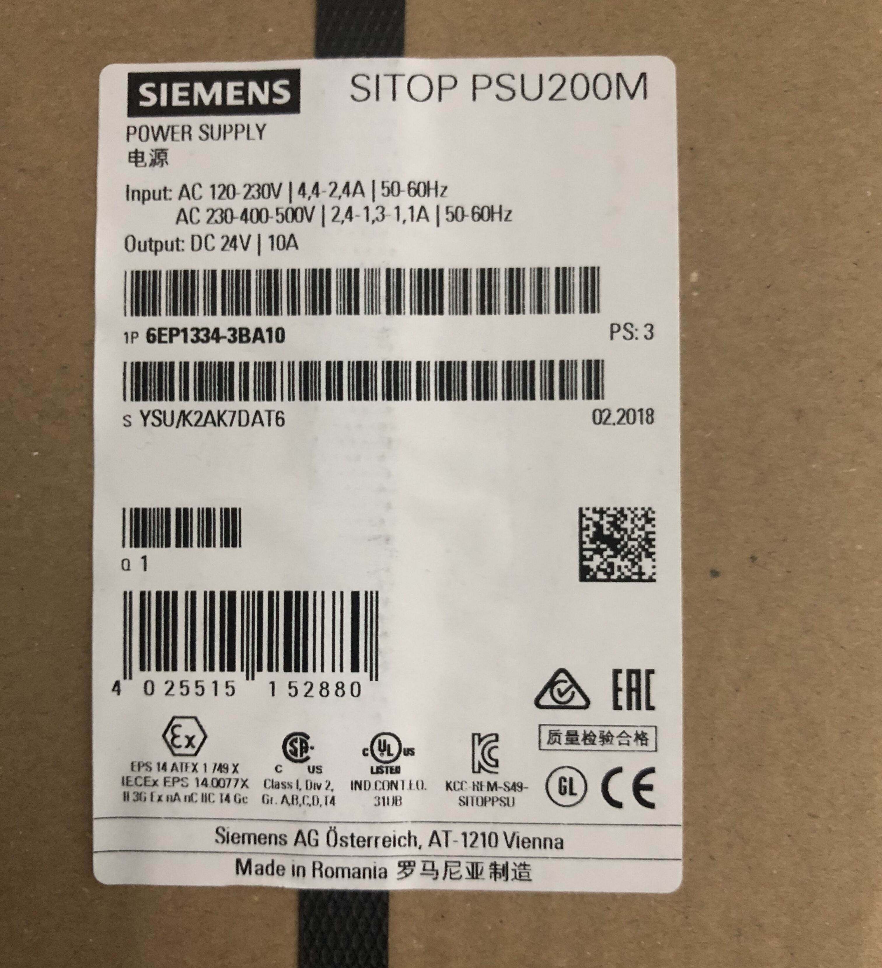 SITOP PSU100L 24 V/10 A 调节型电源6EP1334-1LB00 6EP13341LB00