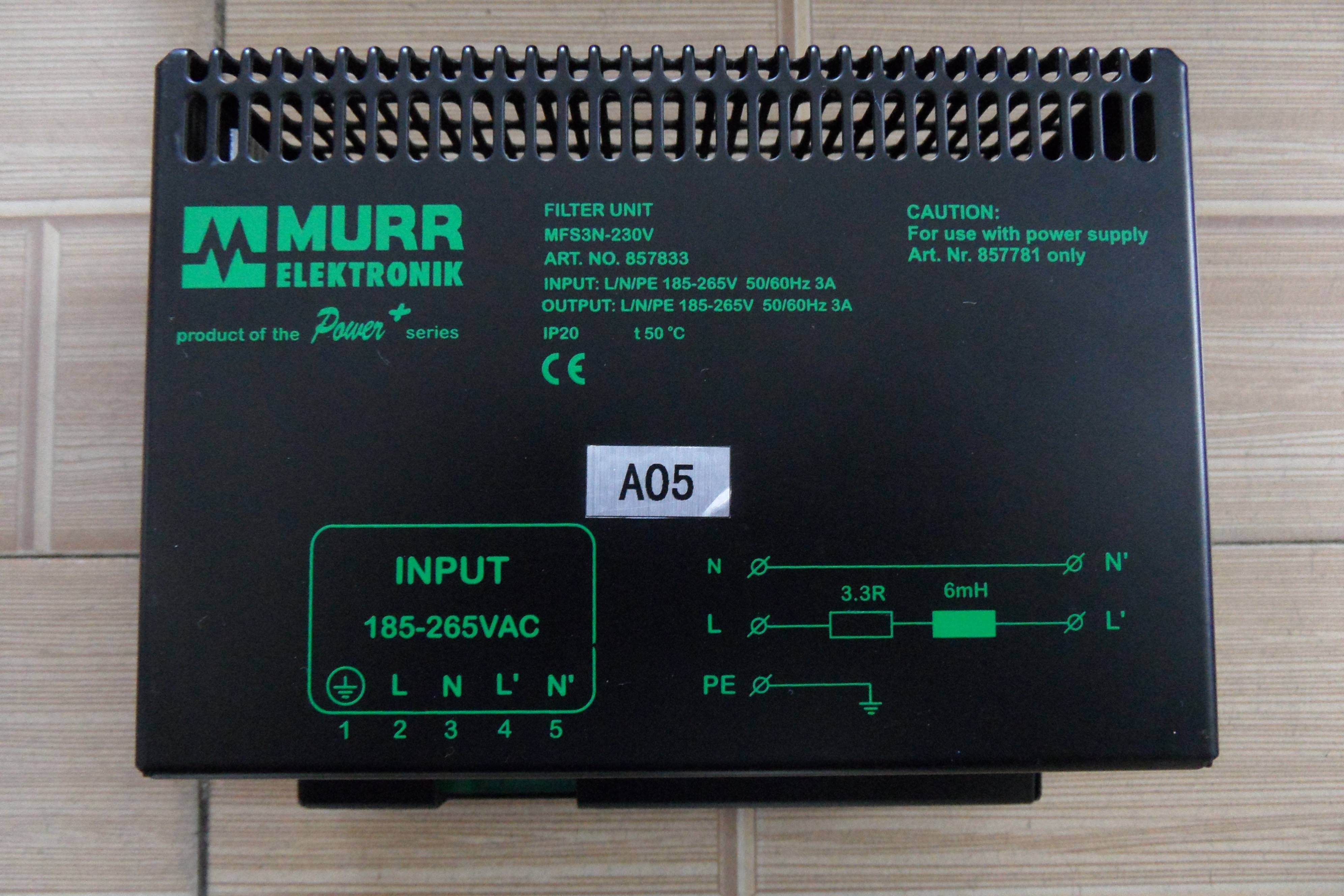德国穆尔MURR 电源模块MFS3N-230V MPS10/5-230/24/48全新上机件