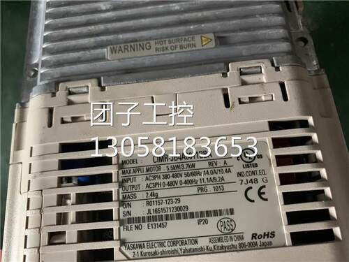 ￥安川变频器CIMR-JB4A0011BBA 5.5KW/3.7KW 380V 询价