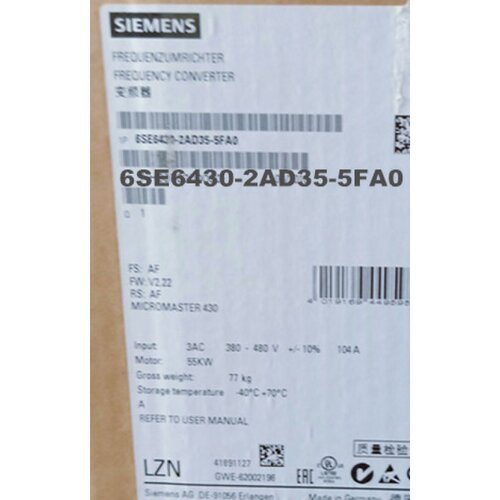 6SE6430-2AD35-5FA0全新430变频器55KW现货6SE64302UD355FA0询价
