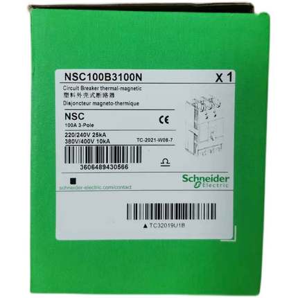 施耐德塑壳断路器NSC100B3100N,全新原装正品现货销售询价