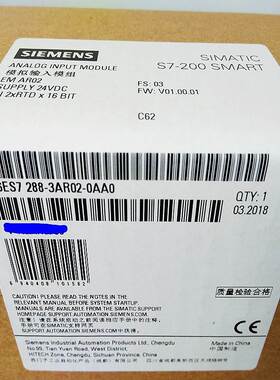 西门子SMART模拟量热电阻/偶输入模块6ES7288-3AR/AT02/04-0AA0询