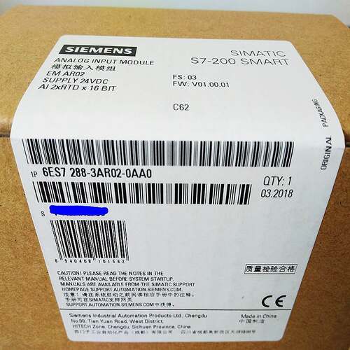 西门子SMART模拟量热电阻/偶输入模块6ES7288-3AR/AT02/04-0AA0询