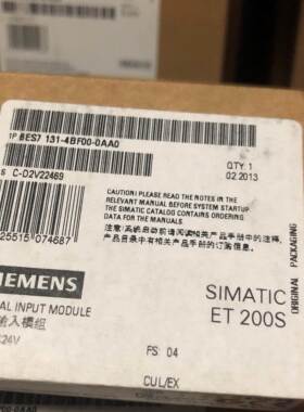 6ES7131-4EB00-0AB0,DP,5个电子模块用于ET200S,6ES71314EB000AB0