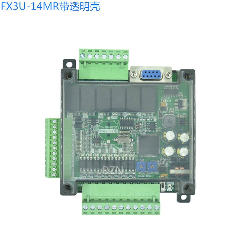 国产PLC工控板FX3U-14MT 14MR带模拟量可编程 高速输入输出控制器