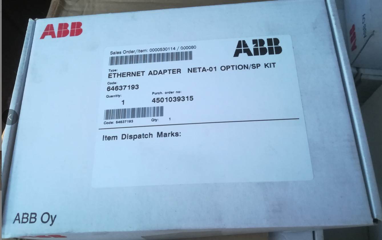 ABB Intelligent Ethernet Module智能以太网模块NETA-01询价