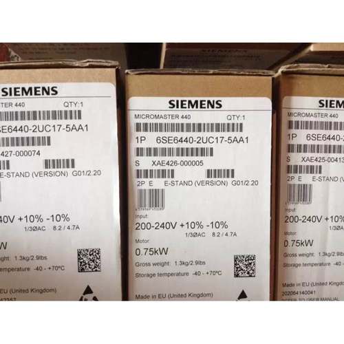 6SE6440-2UC33-7FA1 西门子全新 MM440变频器 37KW 220V 现货询价