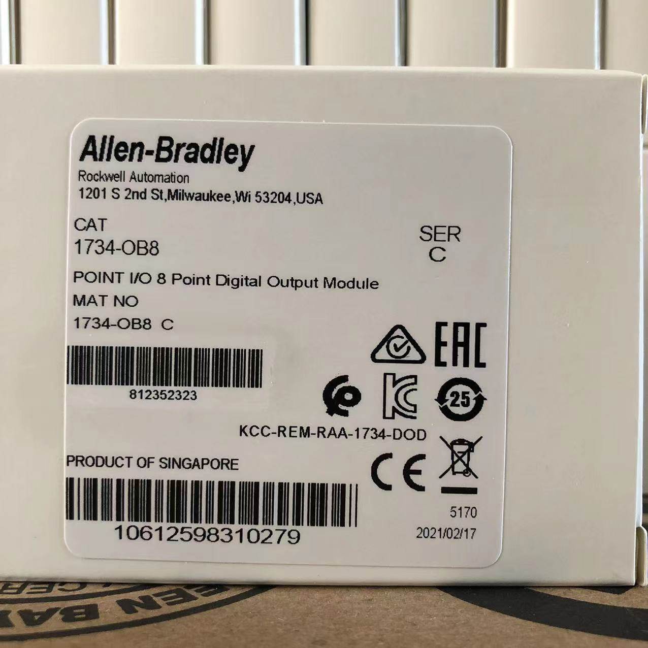 1734-OB8 原装美国AB罗克韦尔PLC模块包邮POINTIO系列询价