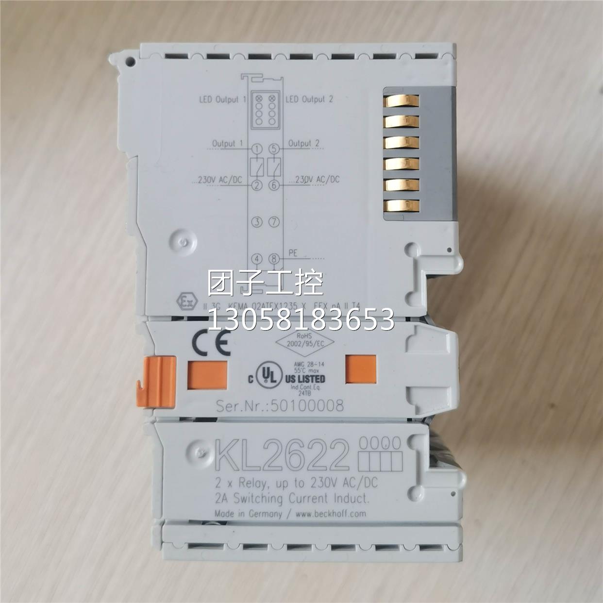 ￥原装拆机BECKHOFF倍福KL2622成色非常漂亮大量 询价