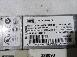 220 Weq 变频器 CFW08 240v询价 cfw080040s2024PSZ