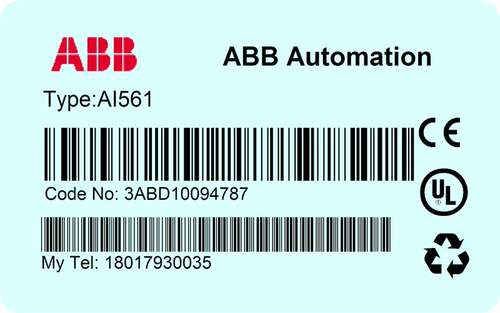 ABB PLC AC500-ECO模块,AI561,全新ABB原包装询价