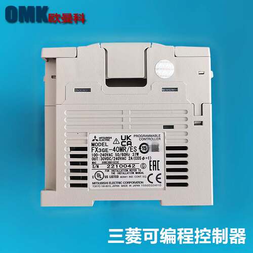 三菱PLC控制器FX3GE-40MR/ES/FX3GE-40MT/ES60MR自带网络接口模块
