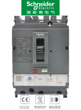 施耐德CVS100A塑壳断路器F型 160a 250A 600A 500A 3P空气开关4P