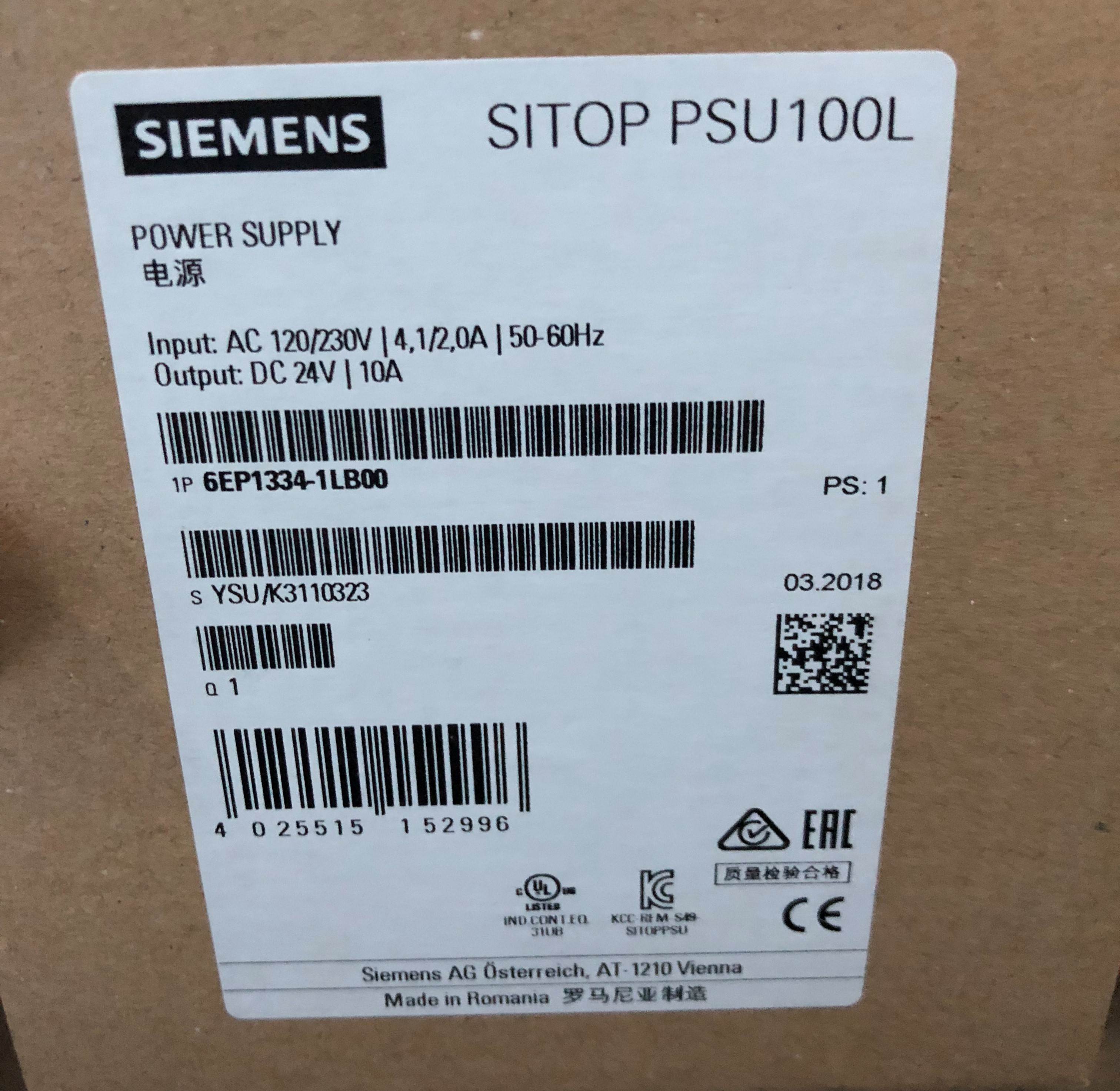 全新原装正品 6EP3337-8SB00-0AY0 SITOP 电源PSU8200 24 V/40 A