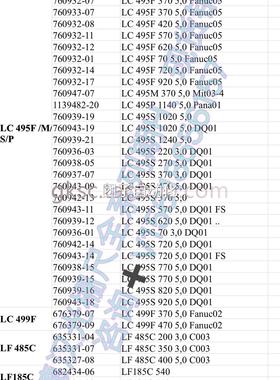 海德汉光C栅尺系列LC493M、LC495F、LC95S、L 4954M、L495P、CLC4