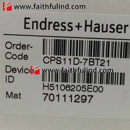 E+H CPS11D-7BT21 恩德斯豪斯全新数字式pH电极传感器 Orbisint询