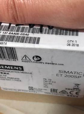 6ES7131-6BF01-0AA0 ET200输入模块DI 8x24V 6ES7 131-6BFO1-OAAO